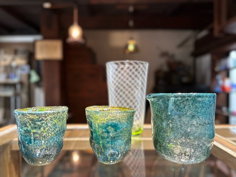 glass Art Blue moon 作品2