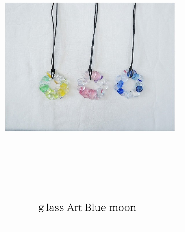 glass Art Blue moon 作品3